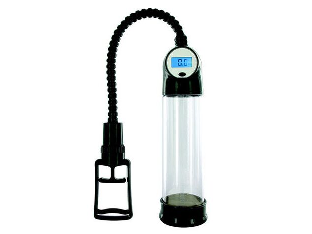 Automatic vacuum pump with mounted monitor