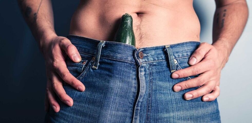 Cucumbers symbolize male penis enlargement